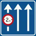 L11: Information on panel applies only to the lane(s) indicated