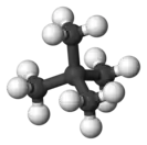 Ball and stick model of neopentane