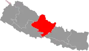 Location of Gandaki Province