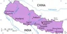 Map of Nepal