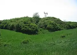 View to the Kochersberg and the memorial