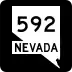 State Route 592 marker