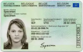 Belgian identity card