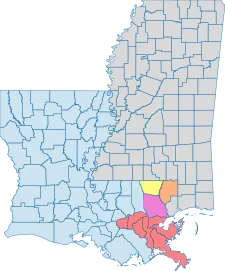 Map of Greater New Orleans