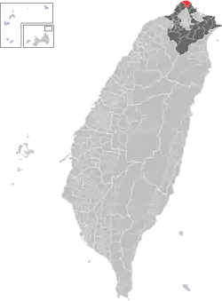 Location of Shimen in New Taipei City