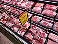 Meat aisle in New World