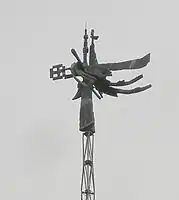 The top of spire of the new cathedral