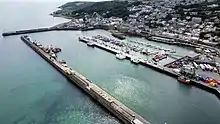 Aerial view of Newlyn Harbour