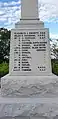 Newmachar War Memorial - Names