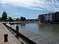 Newport Quay, at the head of the estuary