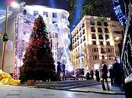 New Year's Eve decorations at the Nişantaşı quarter