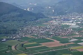 Aerial view of Niederbipp