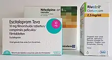 Nifedipine - Escitalopram - Clonazepam