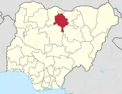 Location of Kano State in Nigeria