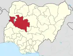 Location of Niger State in Nigeria