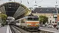 A SNCF Class BB 22200 in Nice headed for Paris with a night train