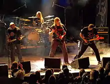 Nightingale live at Nosturi, 2008 (left to right: Erik Oskarsson, Tom Björn, Dan Swanö and Dag Swanö)