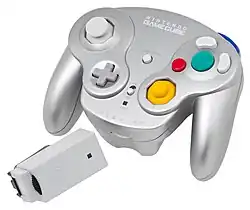 Silver WaveBird Wireless Controller + receiver