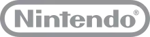 Nintendo's logotype, in gray.