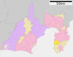 Location of Nishiizu