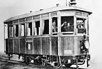 Steam railcar for the narrow gauge Niederösterreich­ische Landesbahnen (DE), built by Komarek of Vienna in 1903