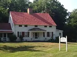 The c. 1721 Noah Hallock homestead, the oldest extant structure in Rocky Point