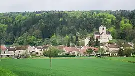 A general view of Noiron-sur-Seine