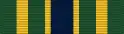 Width-44 green ribbon with central width-8 flag blue stripe flanked by a pair of width-2 yellow stripes. At distance 6 from the edges are a pair of width-4 yellow stripes.