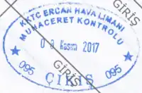 Exit stamp