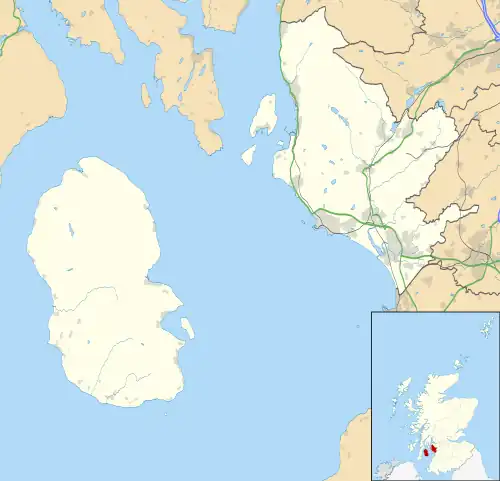 Auchentiber is located in North Ayrshire