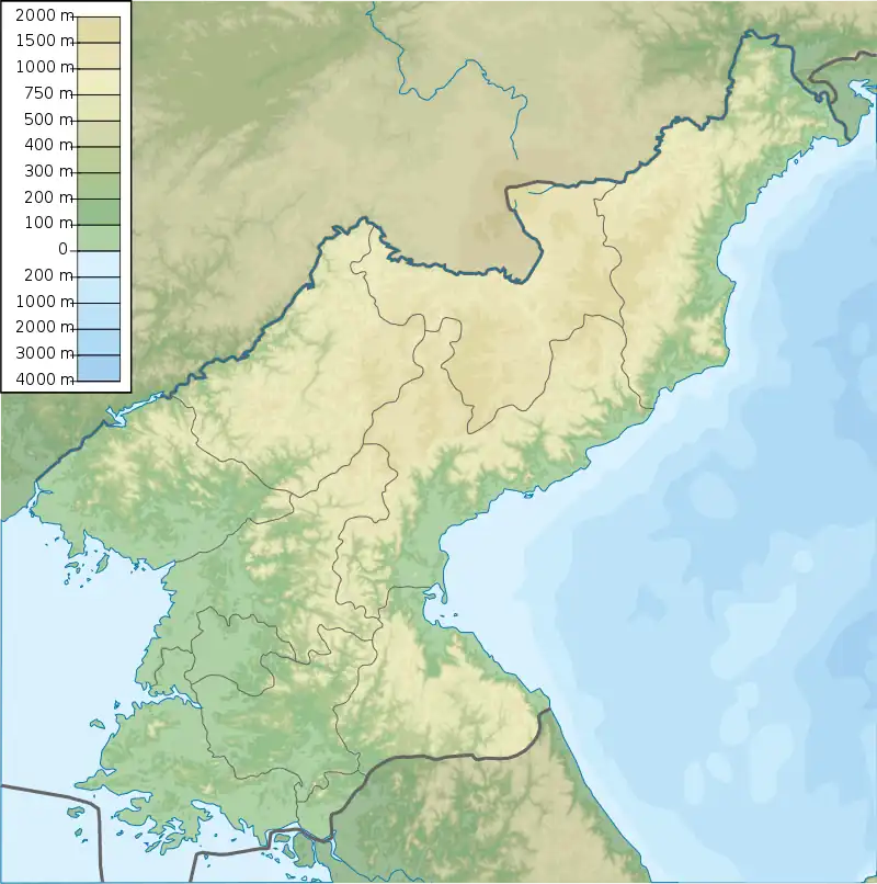 Battle of Pochonbo is located in North Korea