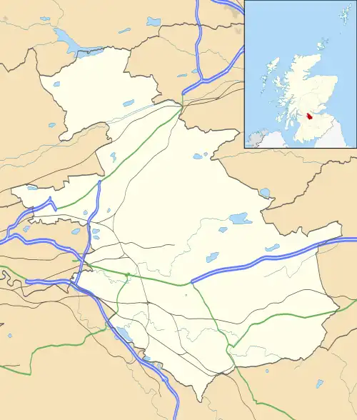 Caldercruix is located in North Lanarkshire