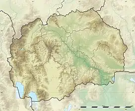 Vodno is located in North Macedonia