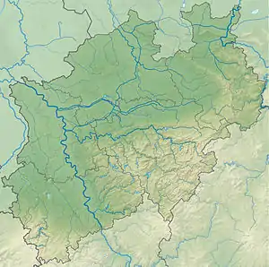 Wiehen Hills(Wiehengebirge) is located in North Rhine-Westphalia