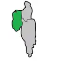 Kailashahar region (Green area)