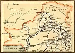 An 1890s map of the North Western State Railway