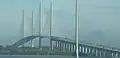 The Dames Point Bridge, seen from northbound I-295 in December 2005