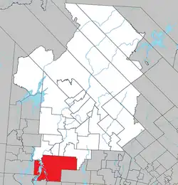 Location within Antoine-Labelle RCM