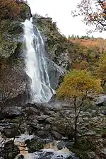 Waterfall in autumn