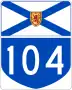 Highway 104 marker