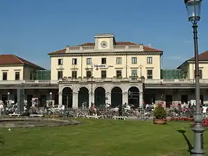 Main entrance to the passenger building.