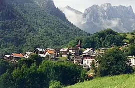 A panoramic view of the village