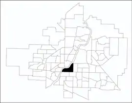 Nutana location map