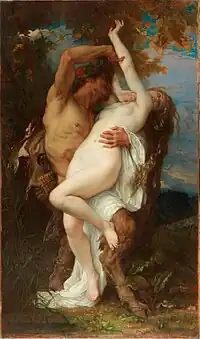 Nymph and Satyr (1860)