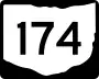 State Route 174 marker