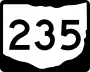 State Route 235 marker