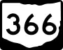 State Route 366 marker