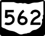 State Route 562 marker