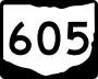 State Route 605 marker