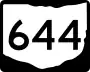 State Route 644 marker